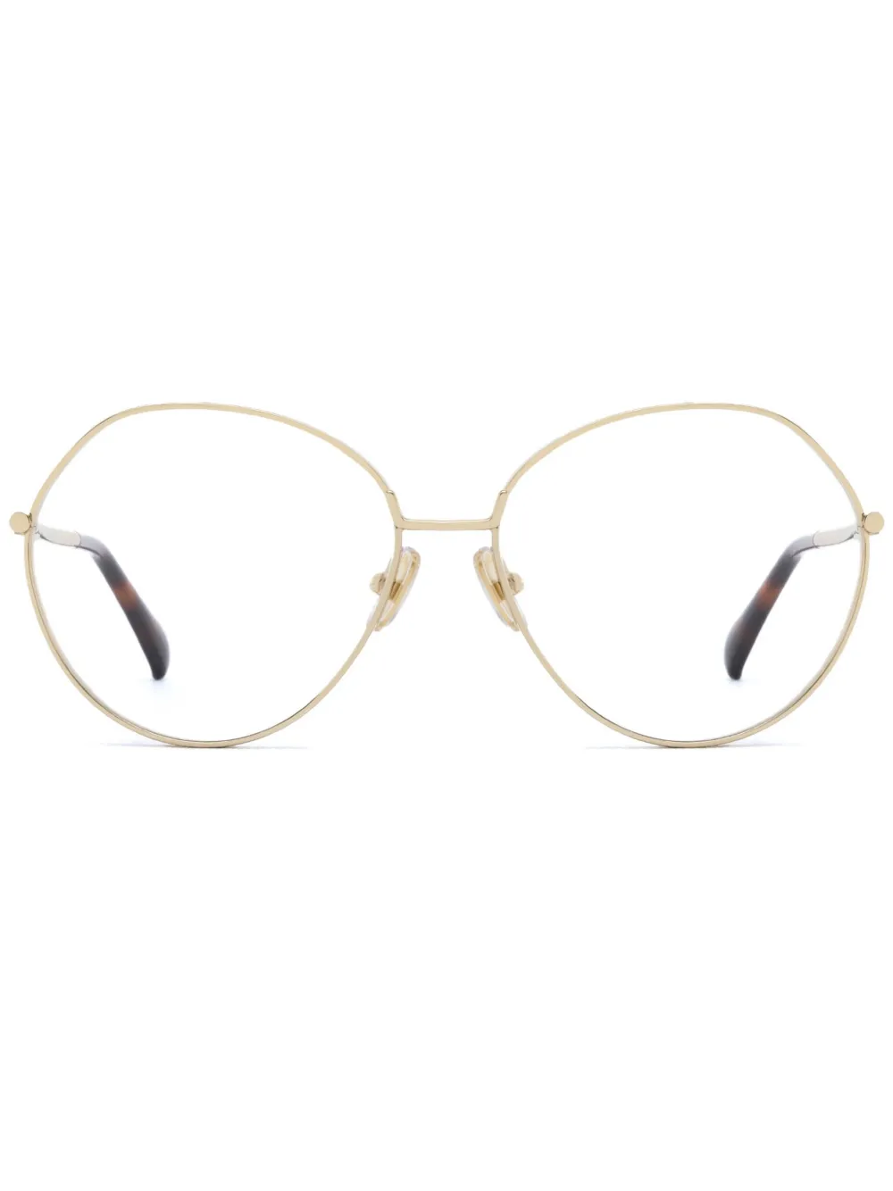 Max Mara Eyewear round-frame glasses | Gold | Image 1