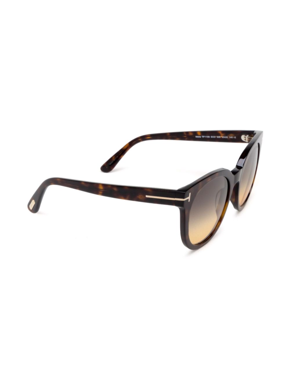 TOM FORD Eyewear Zonnebril met vierkant montuur - Bruin