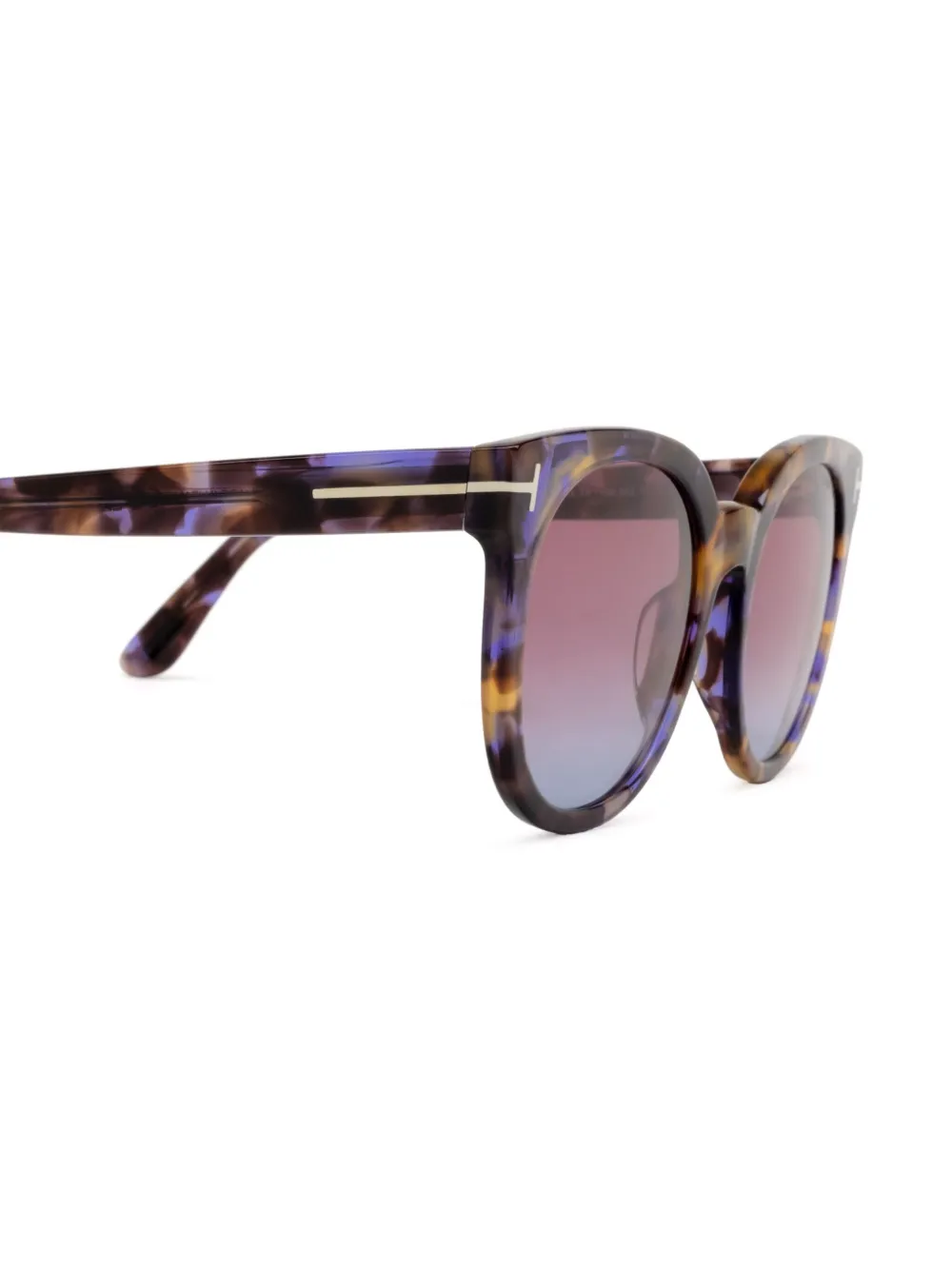 TOM FORD Eyewear Zonnebril met vierkant montuur Bruin