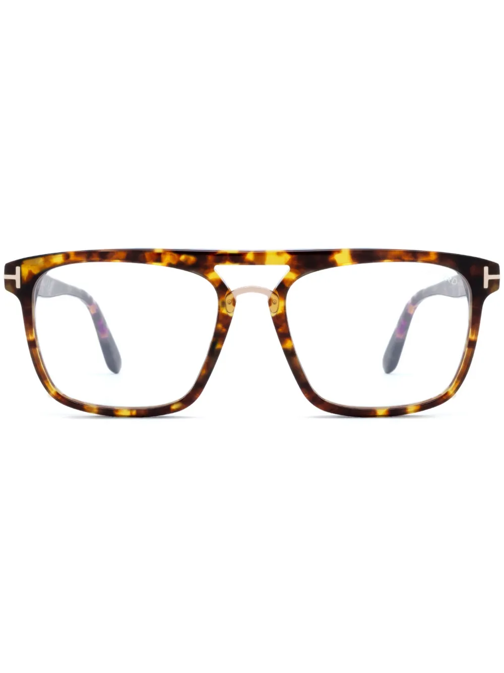 TOM FORD Eyewear FT5942-B眼鏡フレーム - ブラウン TOM FORD Eyewear FT5942-B眼鏡フレーム - ブラウン
