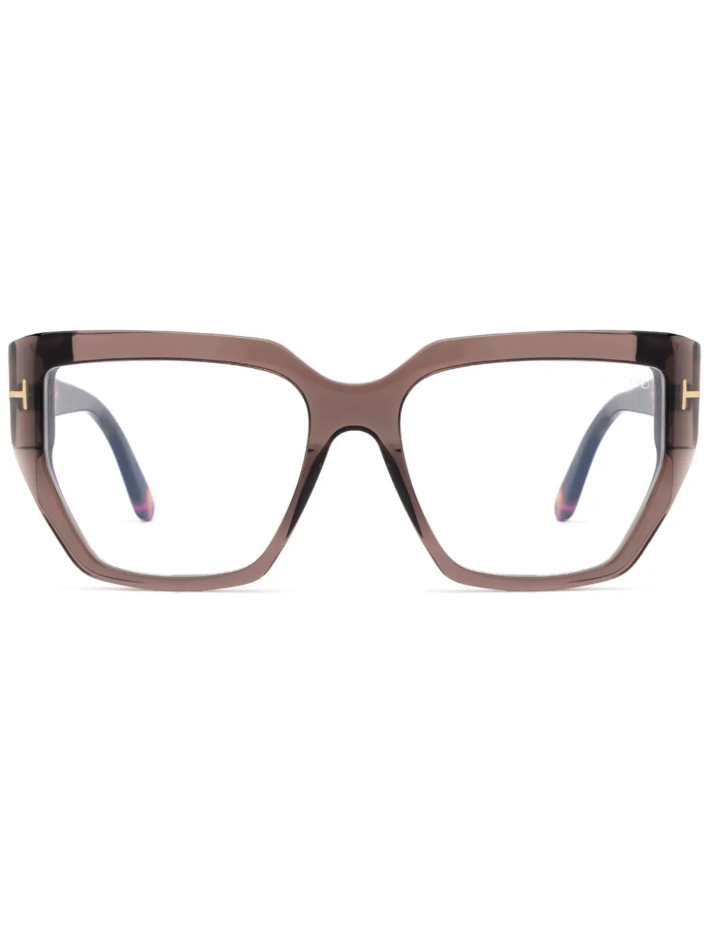 TOM FORD Eyewear Occhiali da sole oversize - Marrone