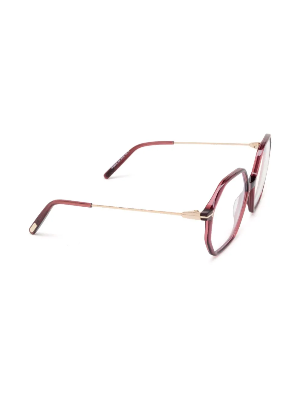 TOM FORD Eyewear Bril met geometrisch montuur Rood
