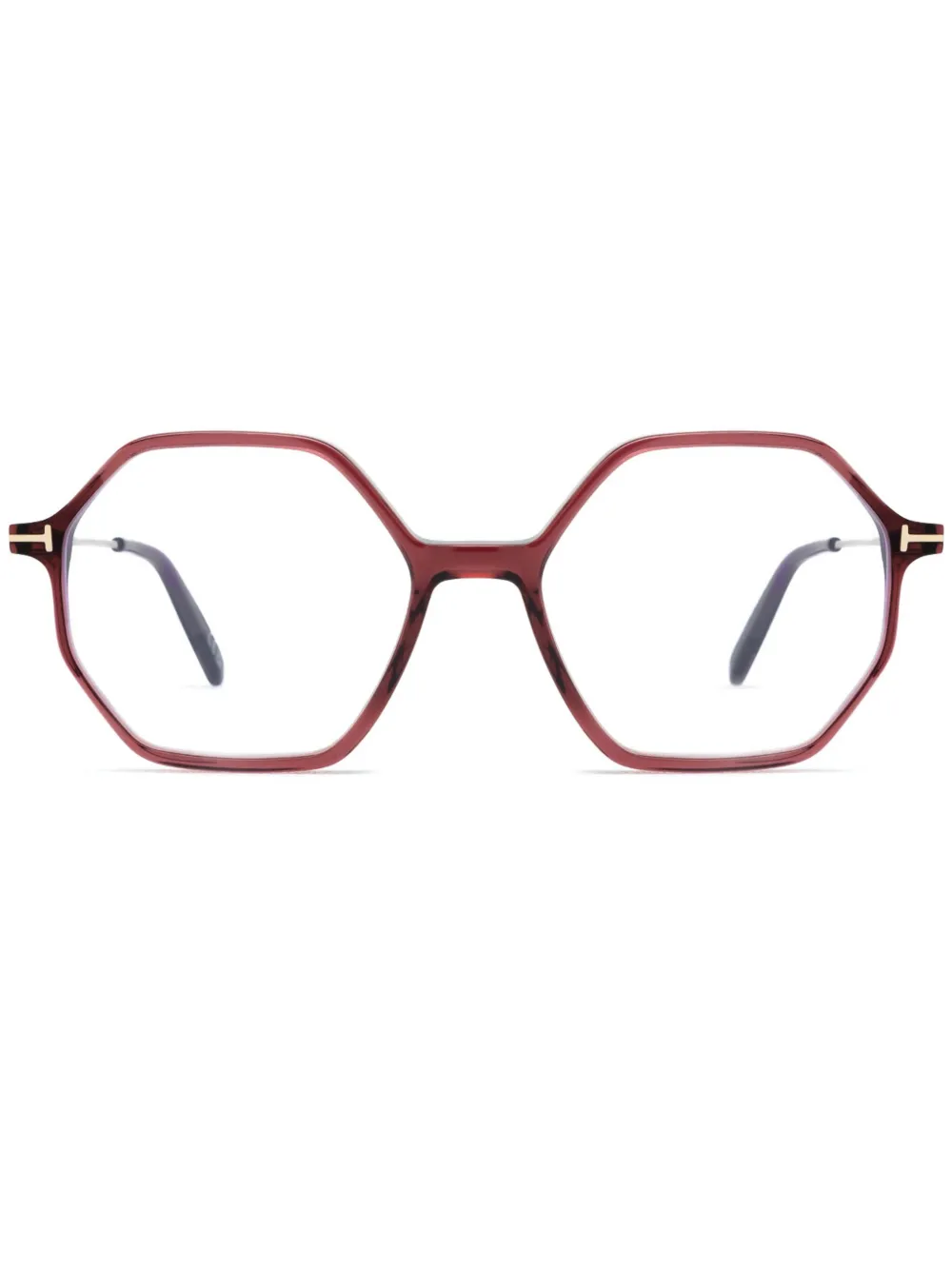 TOM FORD Eyewear Occhiali geometrici - Rosso
