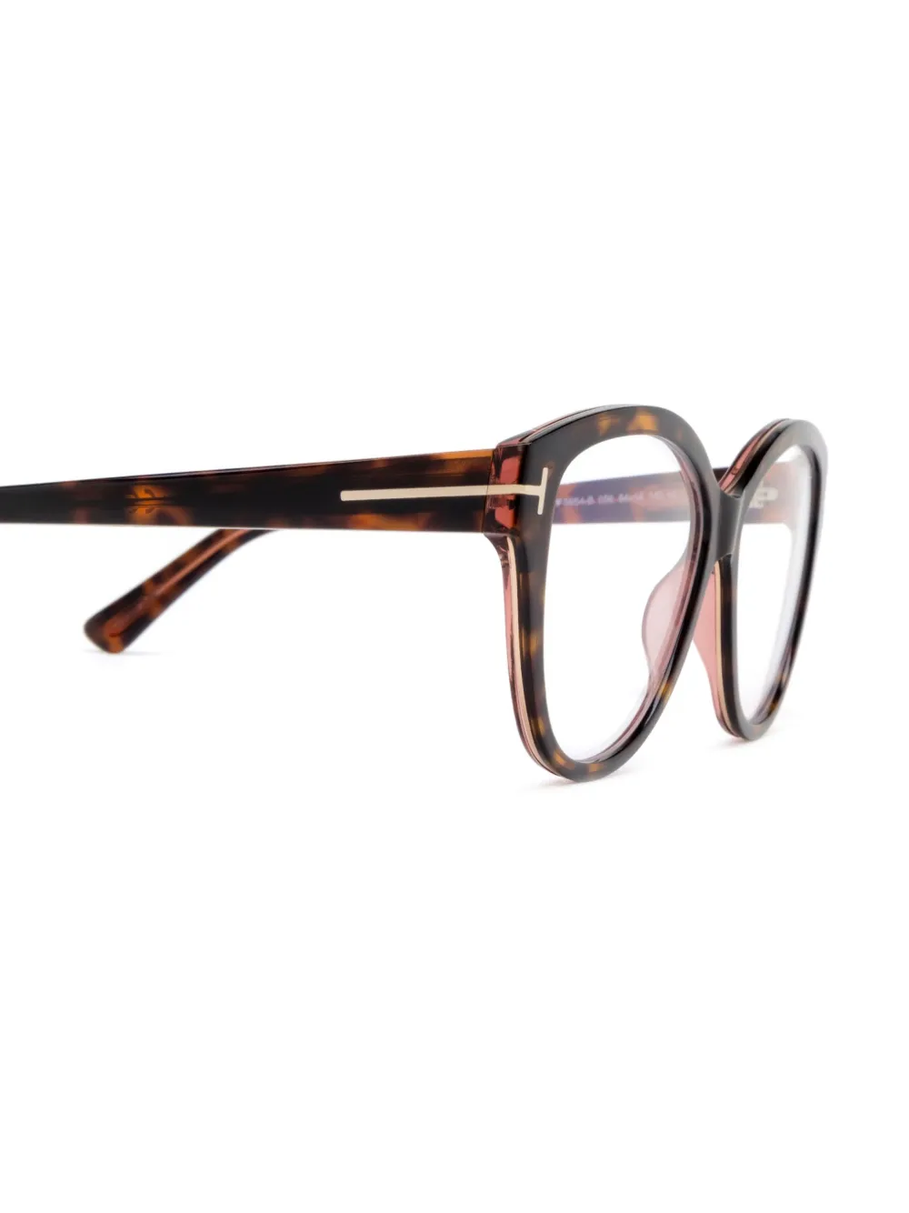 TOM FORD Eyewear Bril met schildpadschild-design Bruin