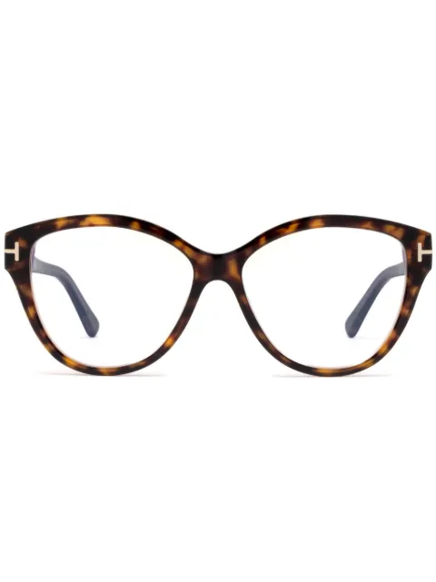 TOM FORD Eyewear lentes con armazón cat eye estilo carey