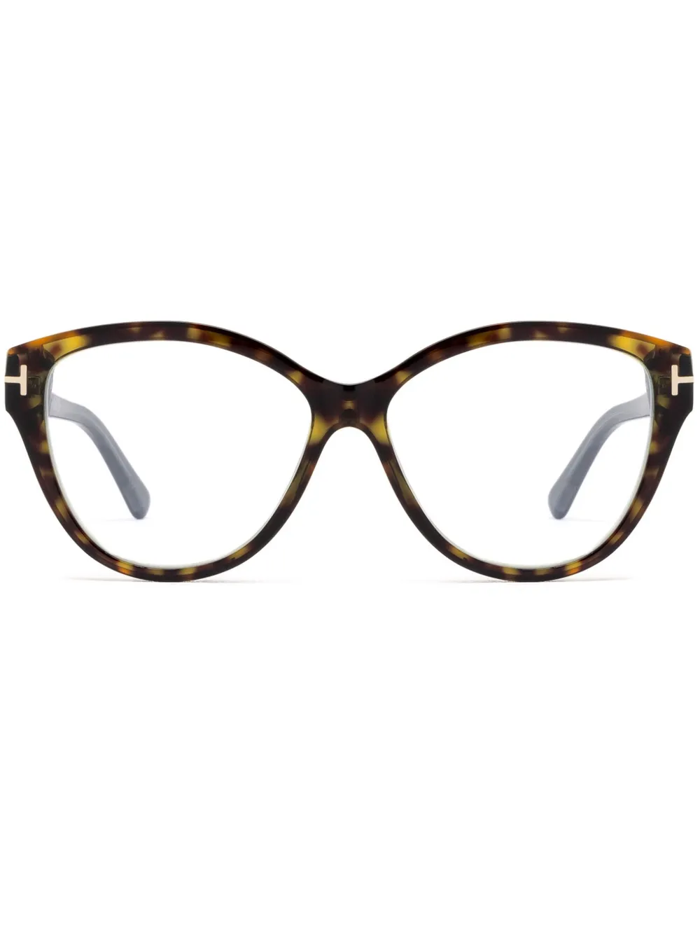 TOM FORD Eyewear Bril met schildpadschild-design Bruin