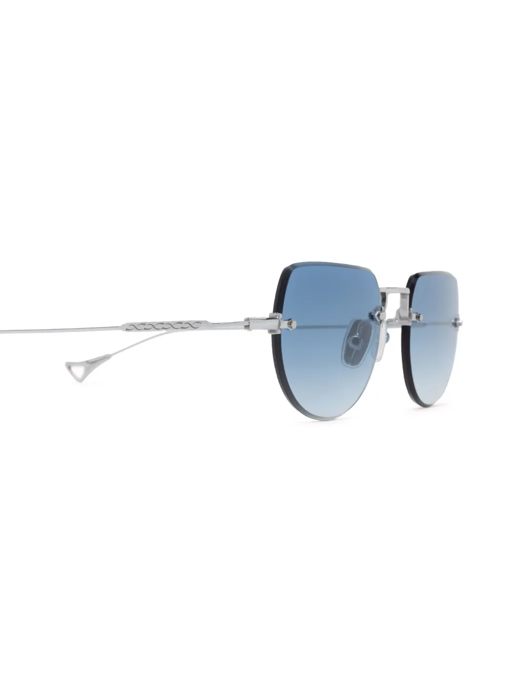 Eyepetizer Zonnebril met geometrisch montuur Zilver