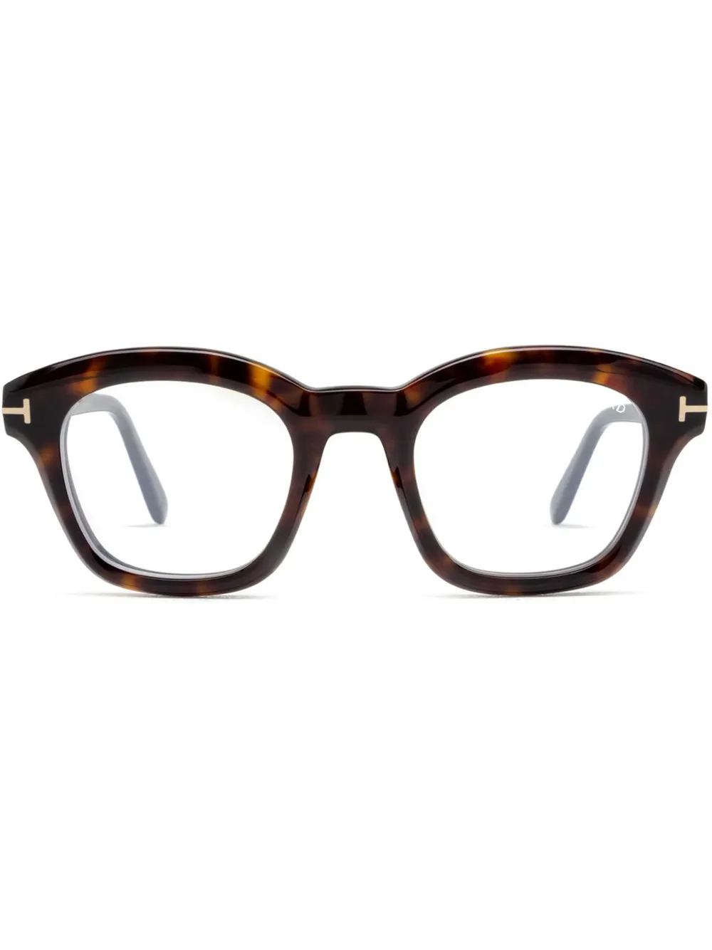 TOM FORD Eyewear スクエア眼鏡フレーム - ブラウン TOM FORD Eyewear スクエア眼鏡フレーム - ブラウン