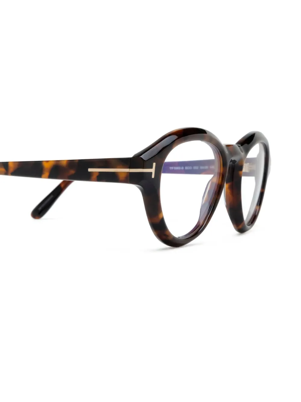 TOM FORD Eyewear Bril met rond montuur Bruin