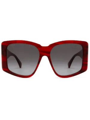 Max Mara Eyewear Glimpse 5 Sunglasses | Red | FARFETCH JO