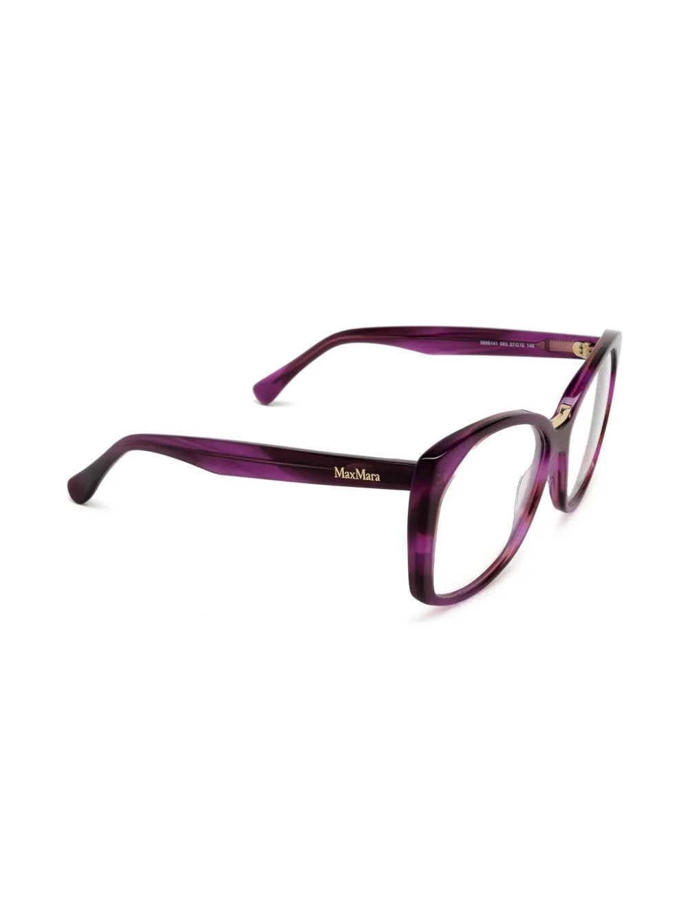 Max Mara Eyewear Bril met vlinder montuur Paars