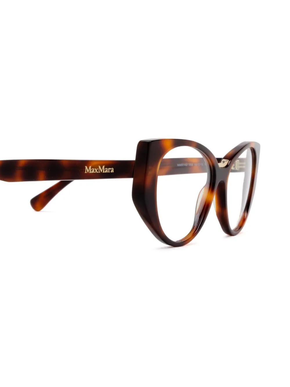 Max Mara Eyewear Cat-eye Frame Glasses - Brown 