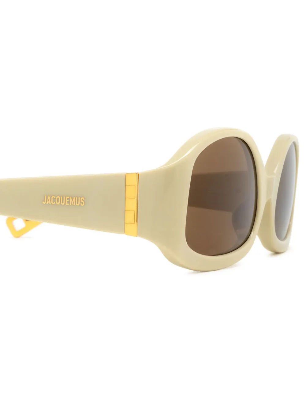 Jacquemus The Colapso zonnebril Beige