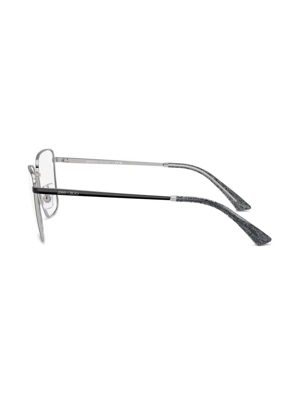 Jimmy Choo Eyewear Bril met rechthoekig montuur Zwart