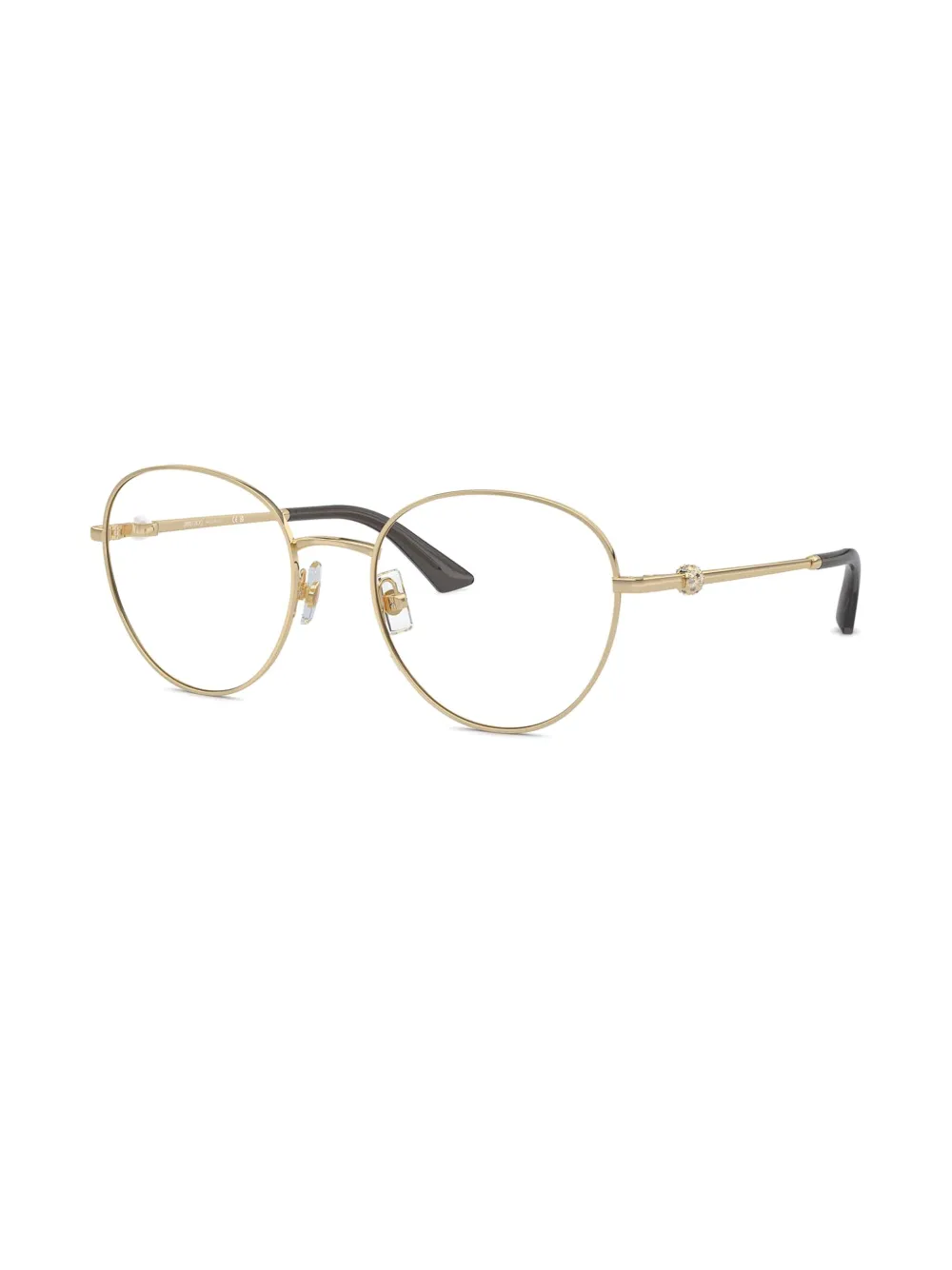 Jimmy Choo Eyewear Bril verfraaid met imitatieparels - Goud