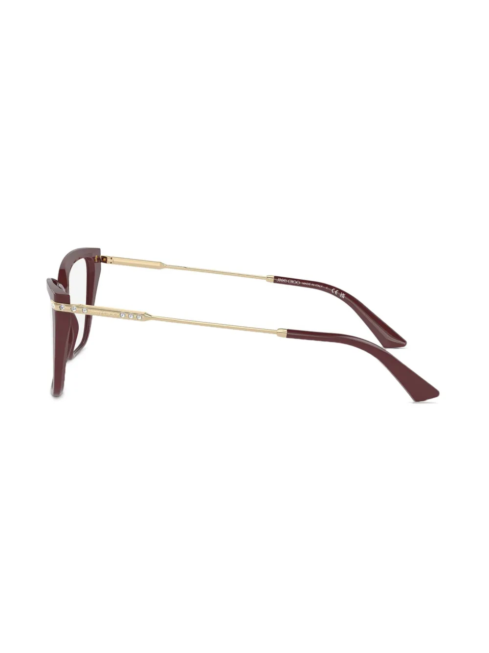 Jimmy Choo Eyewear Bril met cat-eye montuur Rood