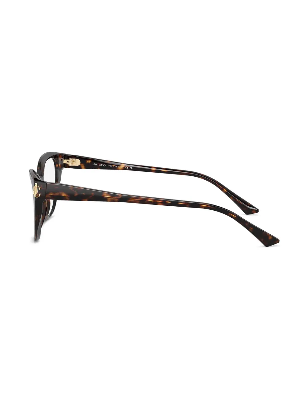 Jimmy Choo Eyewear Bril met schildpadschild-design Bruin