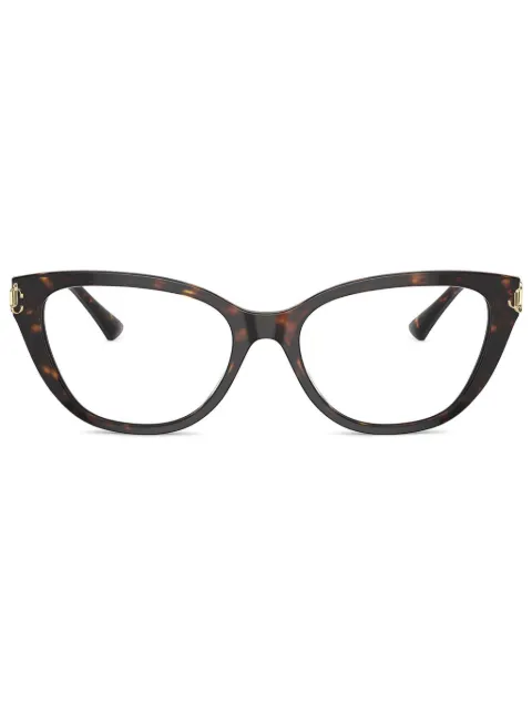 Jimmy Choo Eyewear lentes con armazón estilo carey