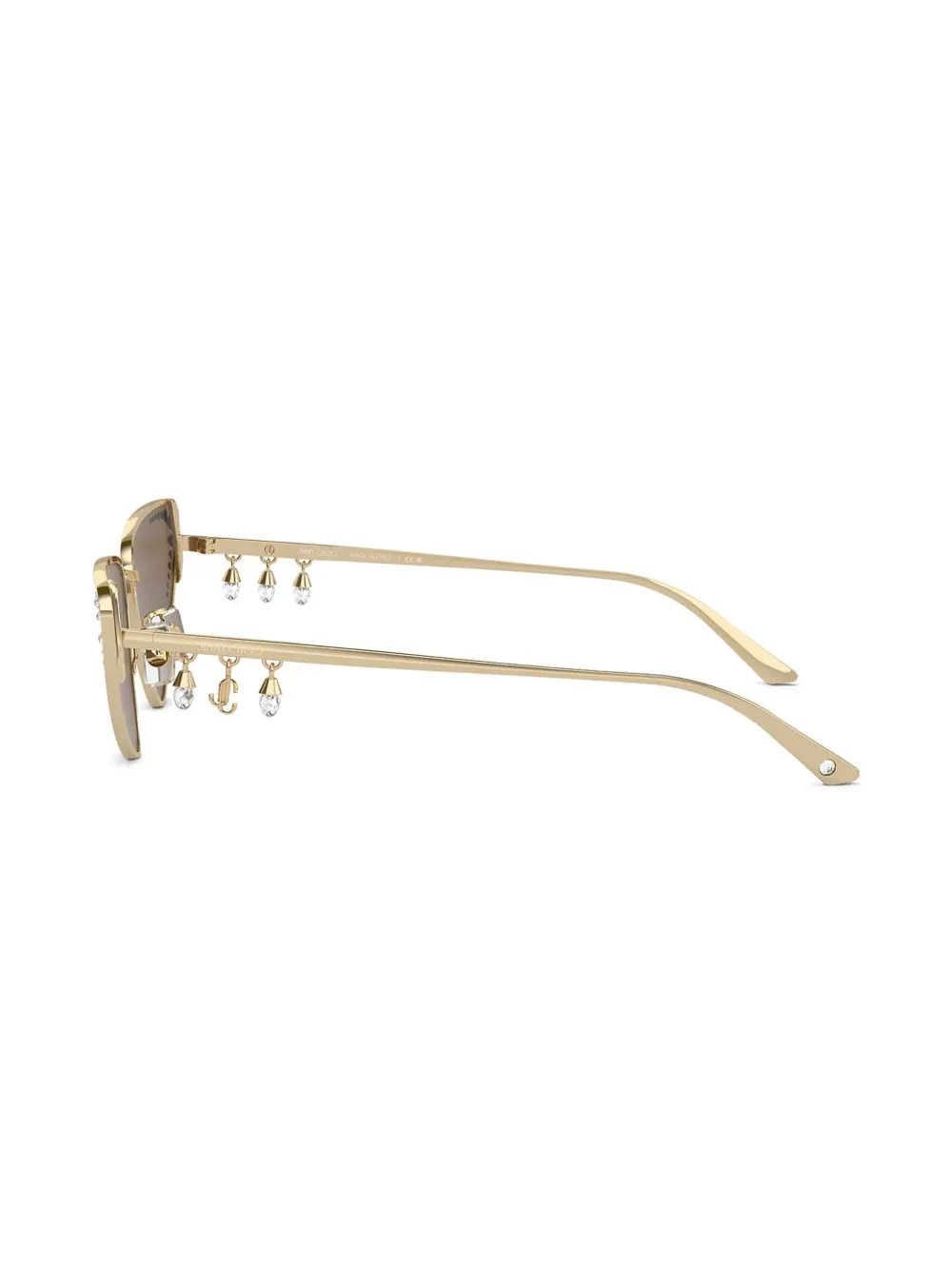 Jimmy Choo Eyewear Zonnebril met cat-eye montuur Goud