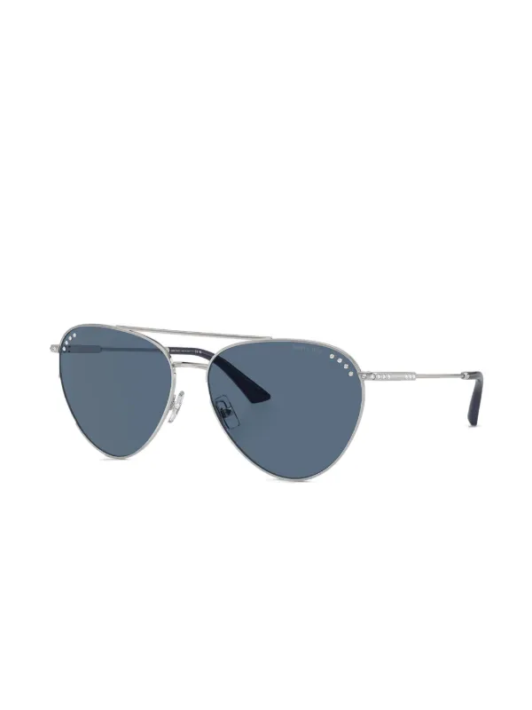 Jimmy Choo Eyewear pilot-frame Sunglasses Silver FARFETCH IN