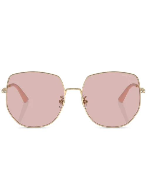 Lunettes de soleil à monture carrée - Jimmy Choo Eyewear - Modalova