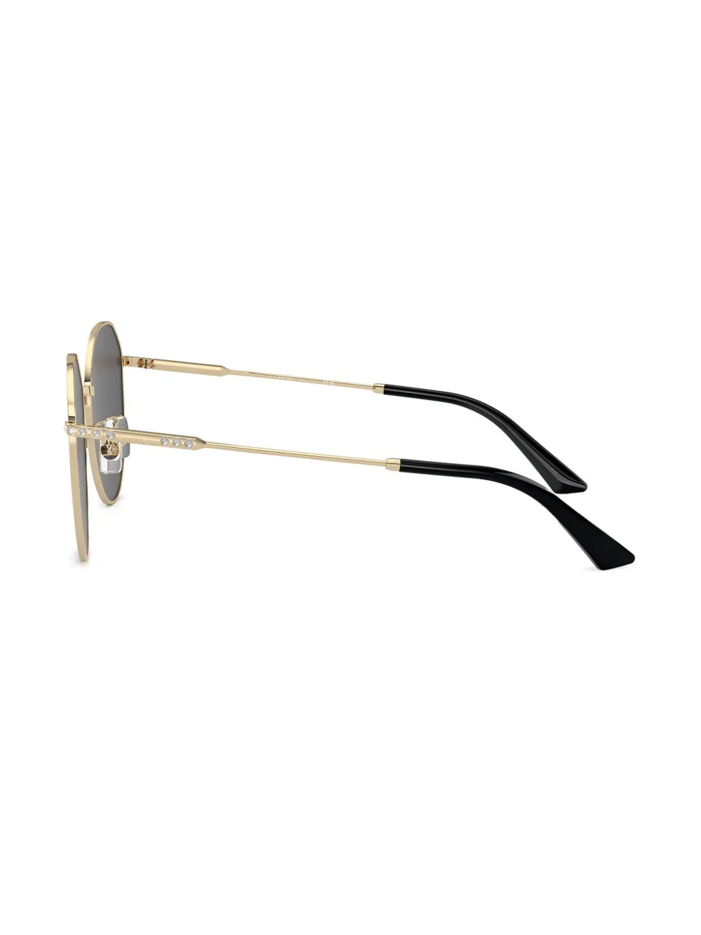 Jimmy Choo Eyewear Zonnebril met rond montuur Goud