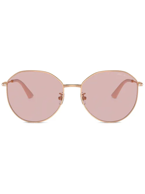 Lunettes de soleil ornées de cristaux - Jimmy Choo Eyewear - Modalova