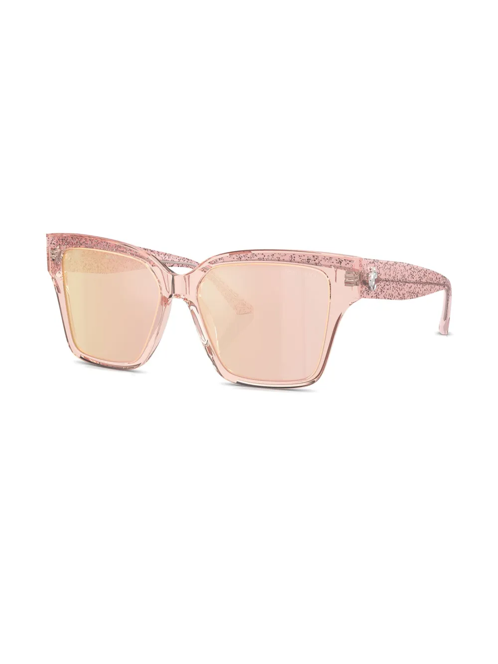 Jimmy Choo Eyewear Zonnebril met vierkant montuur - Roze