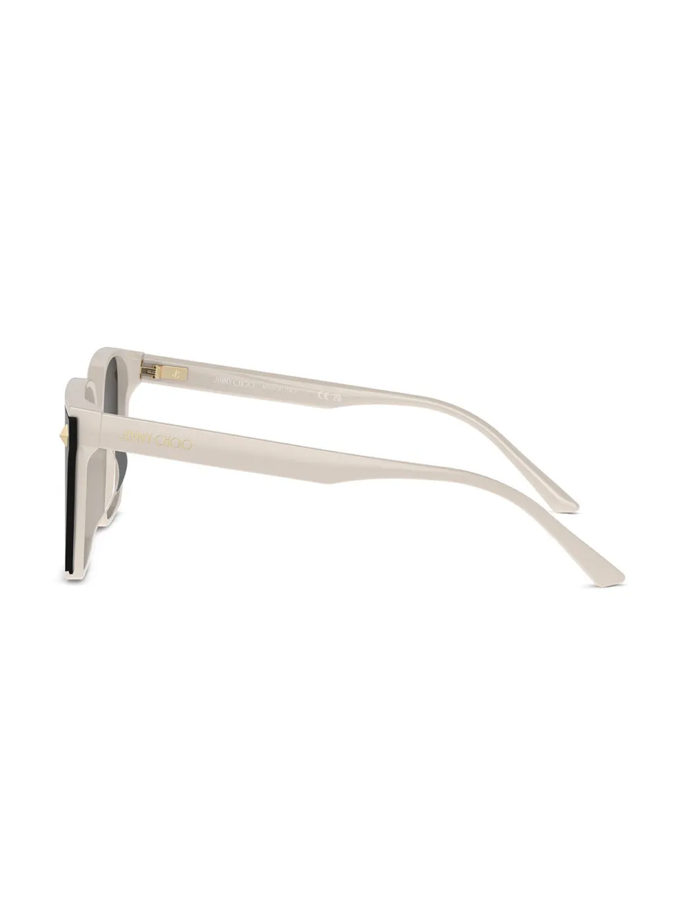Jimmy Choo Eyewear Zonnebril met vierkant montuur Wit