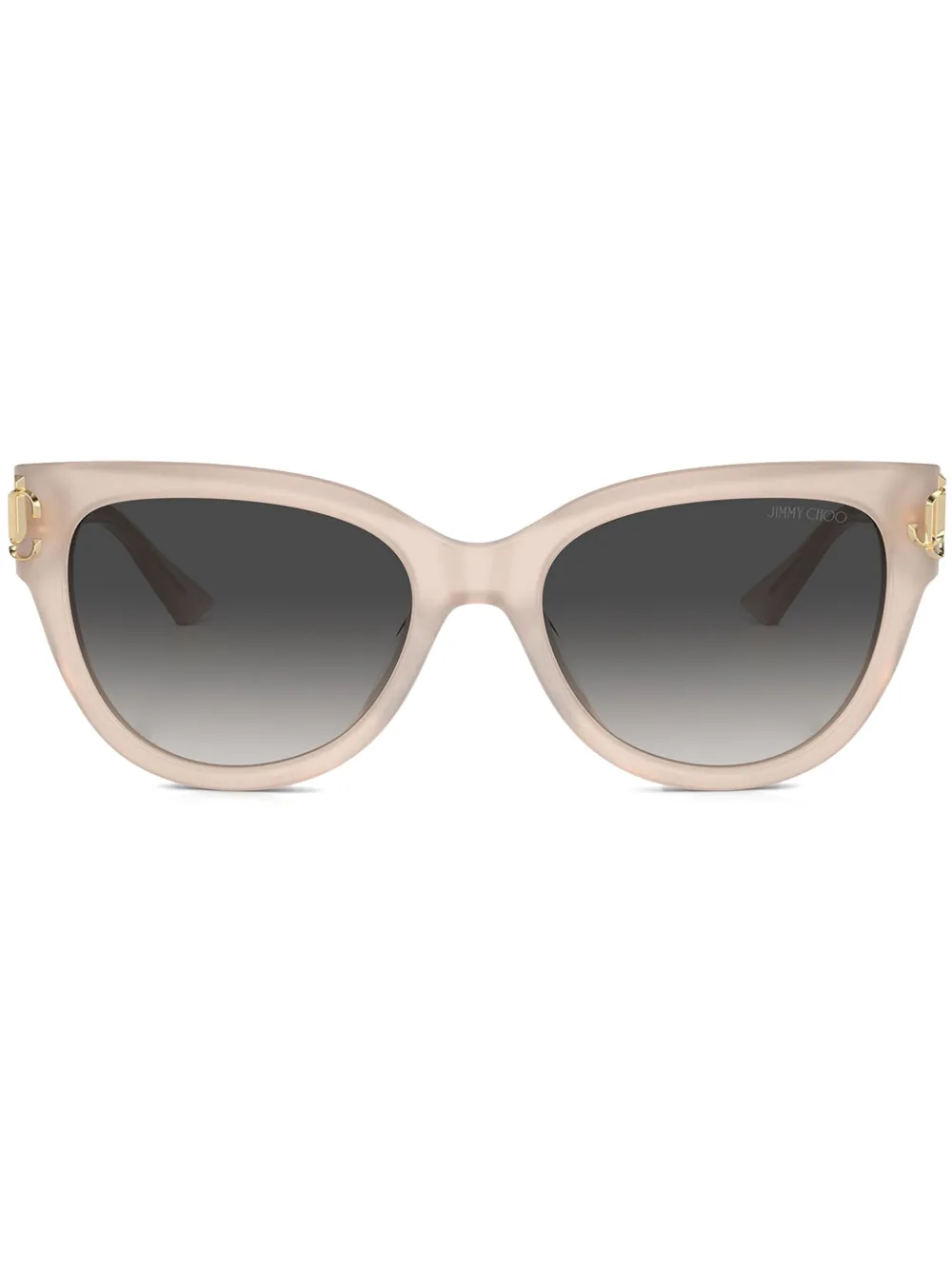 Jimmy Choo Eyewear Zonnebril met logoplakkaat Beige