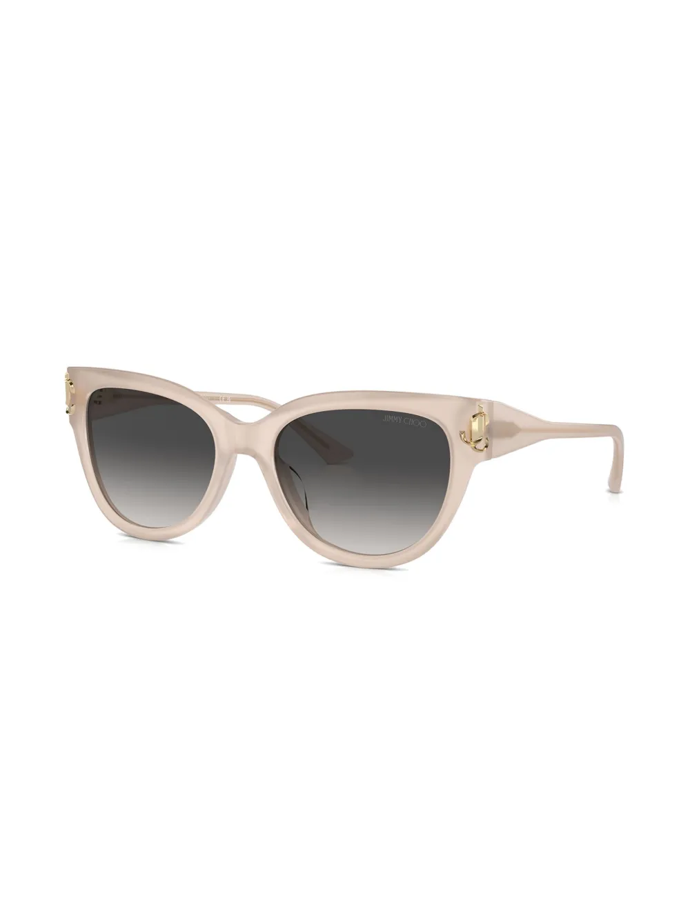 Jimmy Choo Eyewear Zonnebril met logoplakkaat Beige