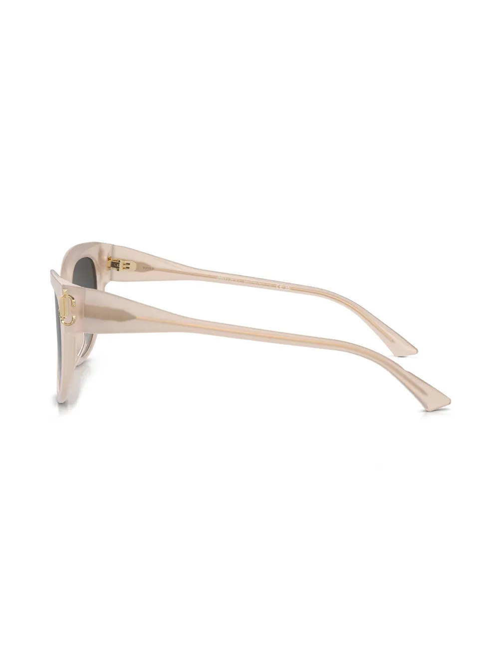 Jimmy Choo Eyewear Zonnebril met logoplakkaat Beige