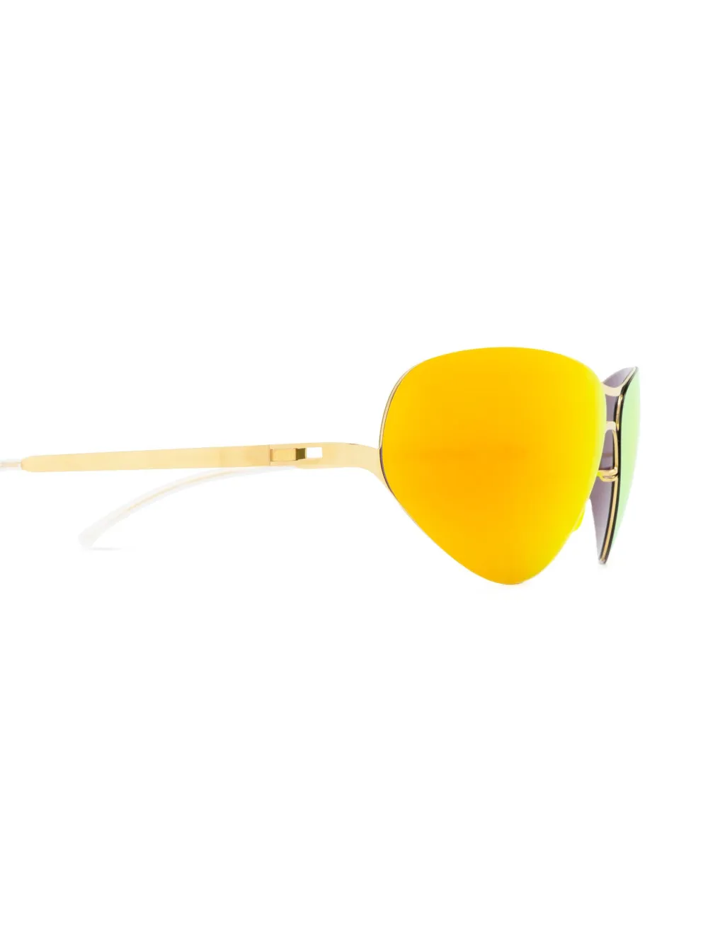 Mykita Zonnebril met rond montuur Goud