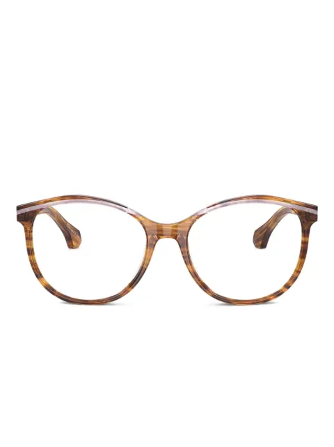 Alain Mikli striped round-frame glasses