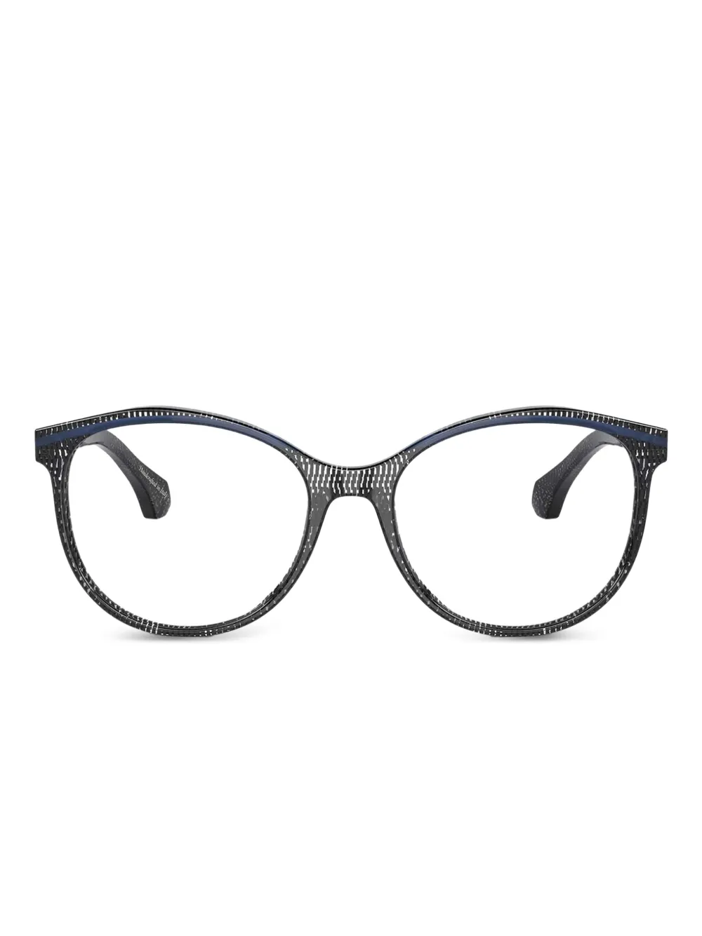 Alain Mikli pointillé-pattern round frames | Black | Image 1