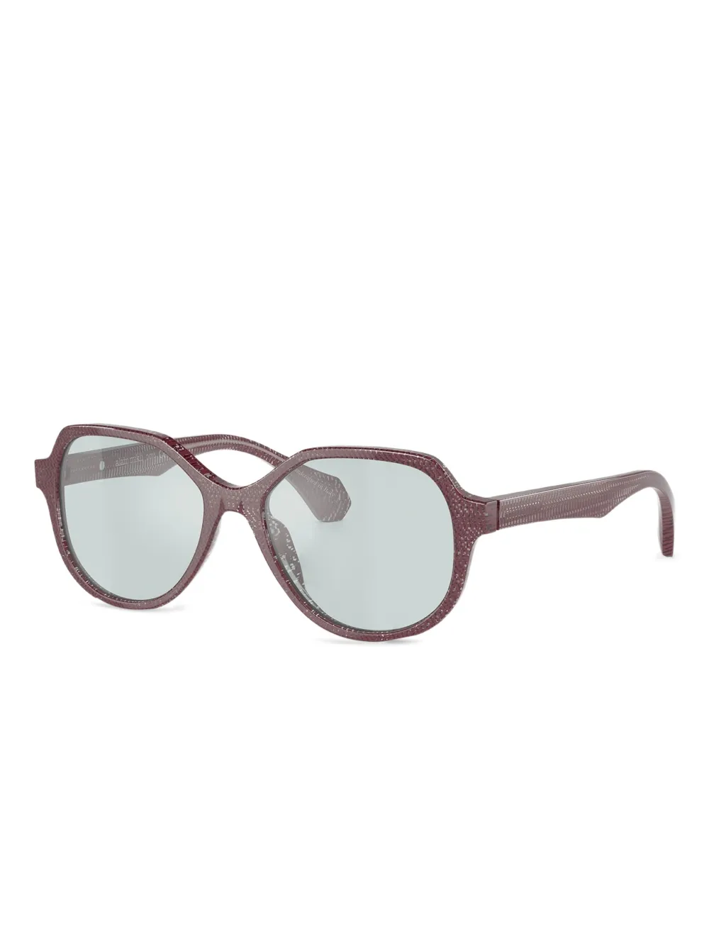 Alain Mikli Pointillé zonnebril met geometrisch montuur - Rood