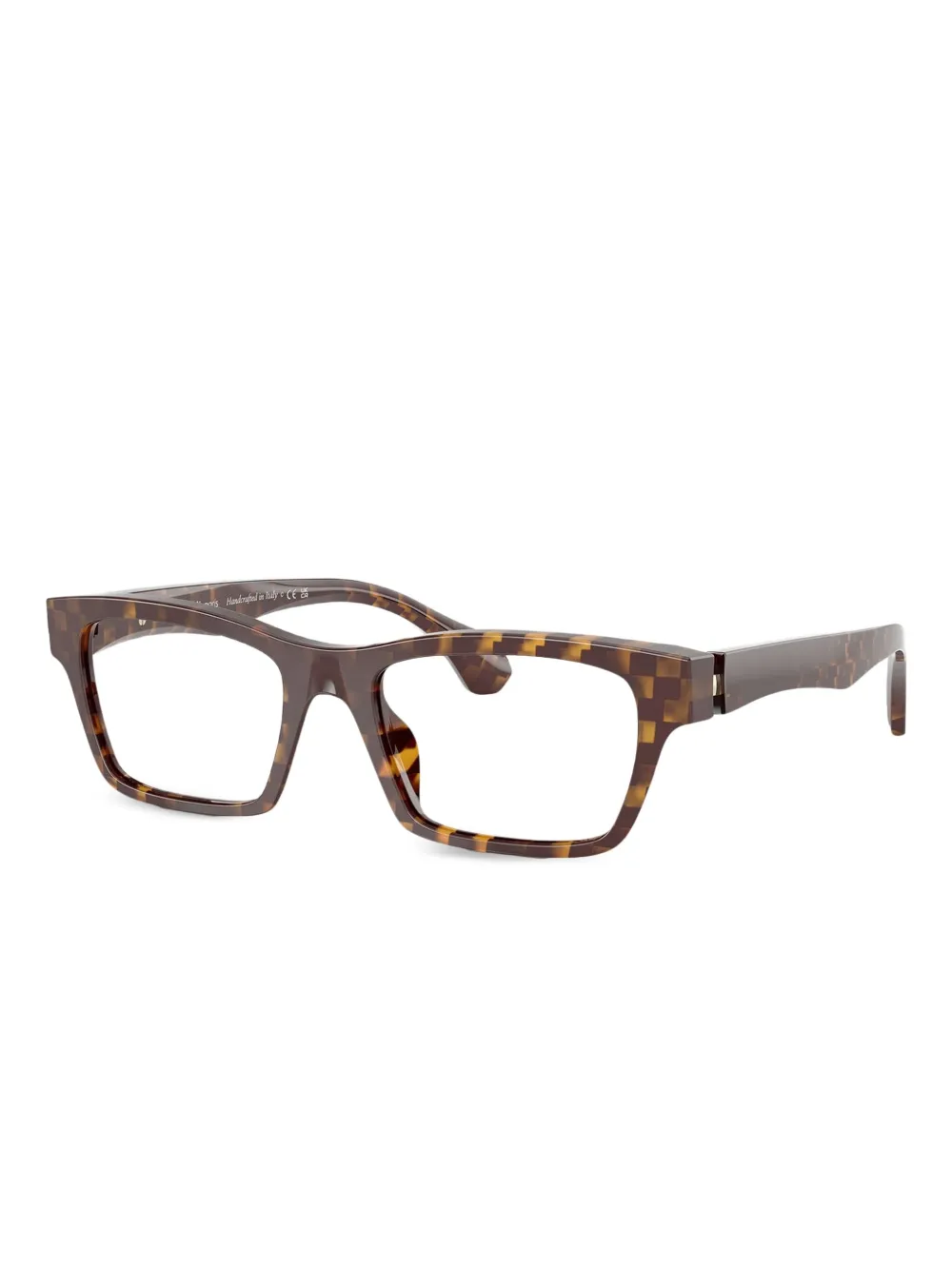 Alain Mikli checkerboard-pattern square glasses | Image 2