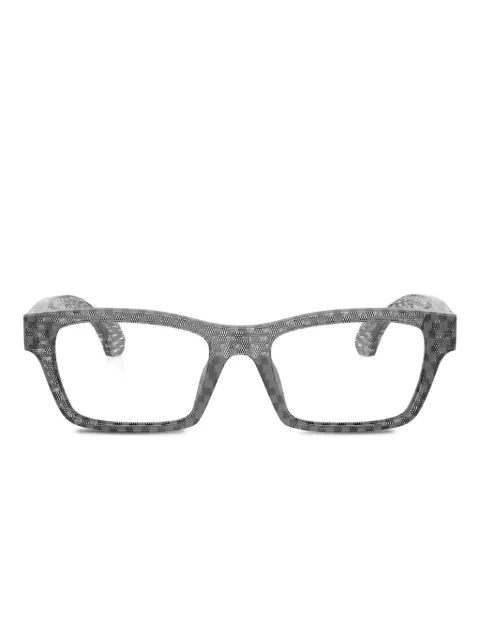 Alain Mikli checked rectangle glasses