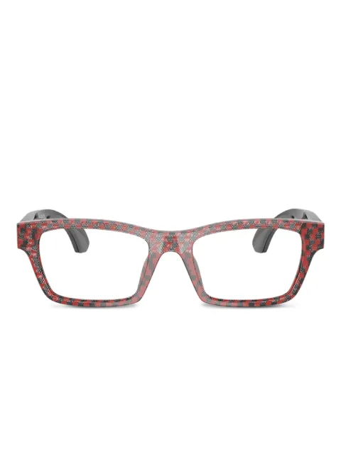 Alain Mikli checkered rectangle glasses
