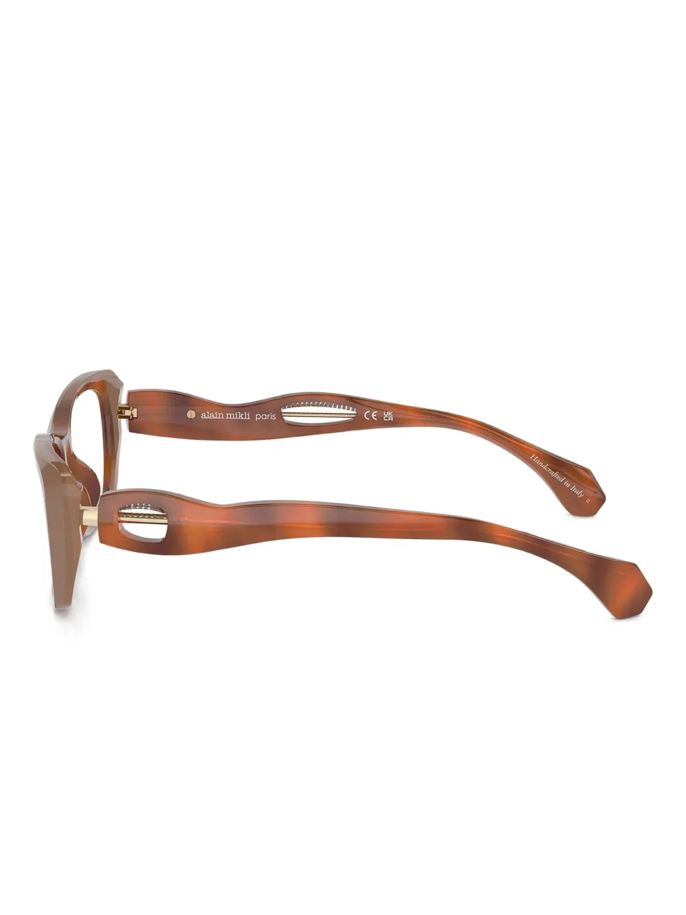  Alain Mikli Rectangle-frame Glasses - Brown 