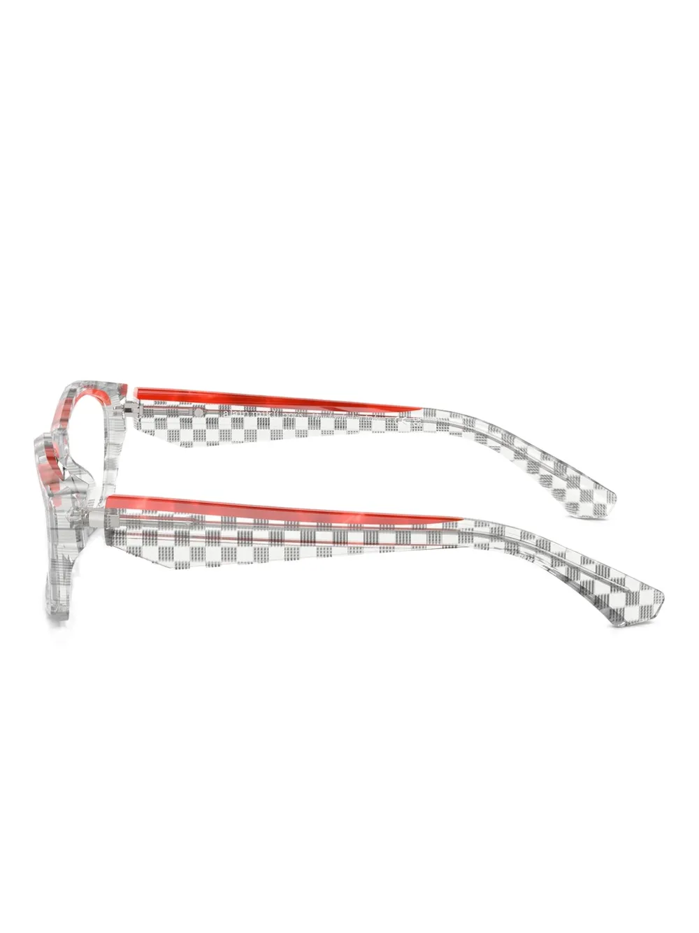 Alain Mikli Check-pattern Glasses In Gray