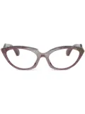 Alain Mikli cat eye-frame glasses - Brown