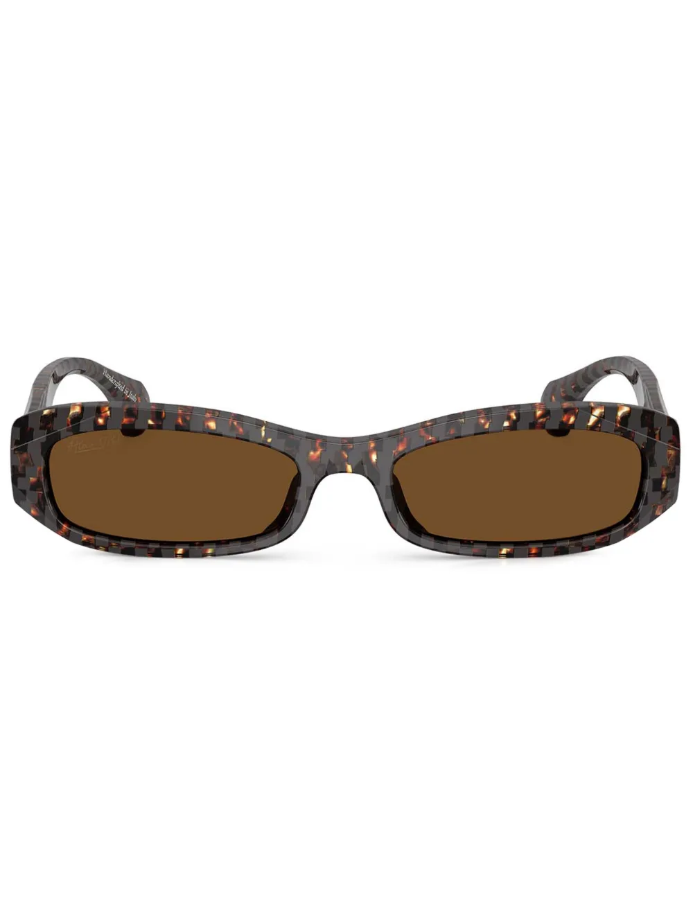 Alain Mikli lentes de sol con armazón rectangular | marrón | Image 1