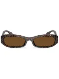 Alain Mikli rectangle-frame sunglasses - Brown