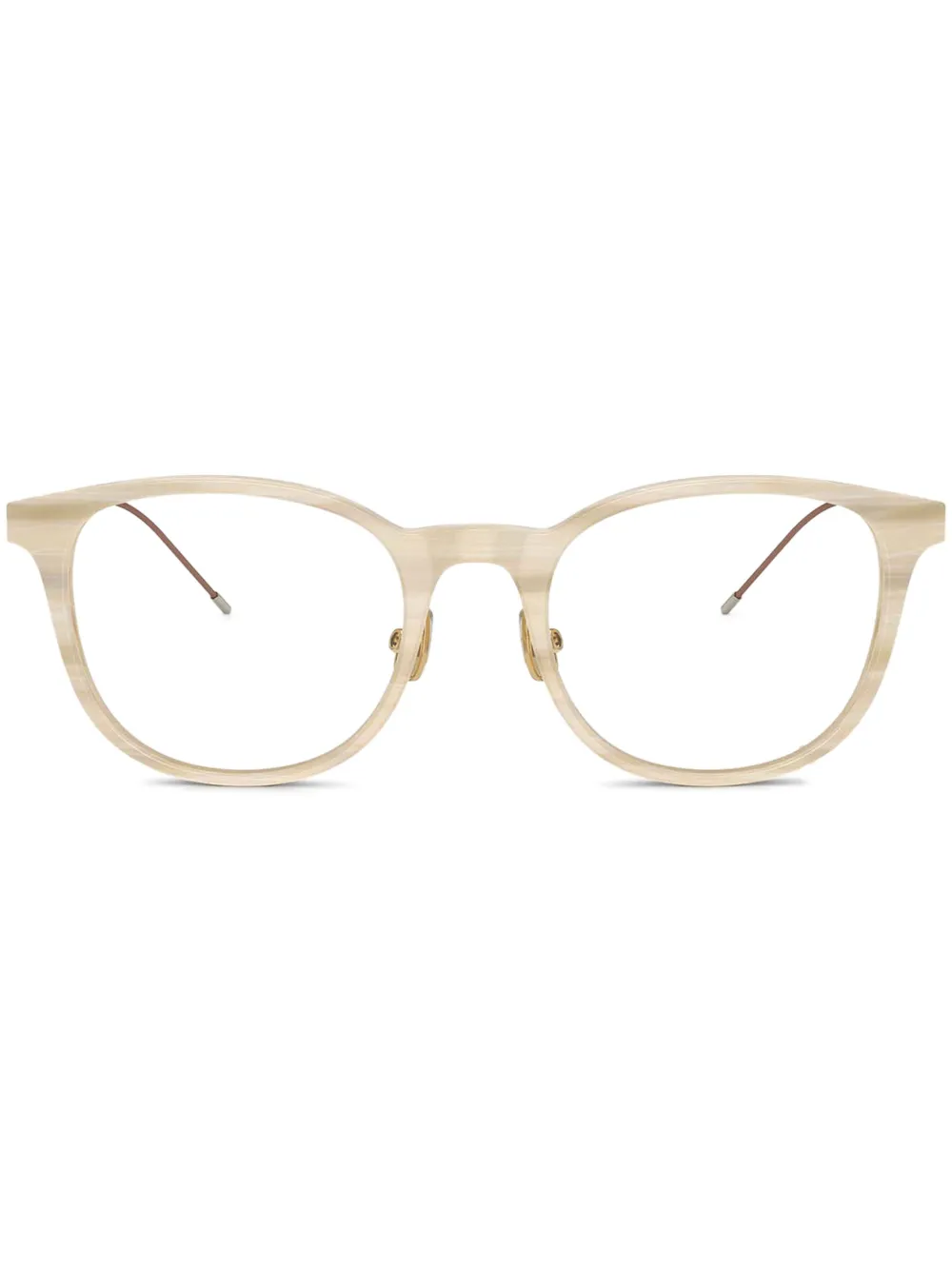 Brunello Cucinelli round-frame glasses | Neutrals | Image 1