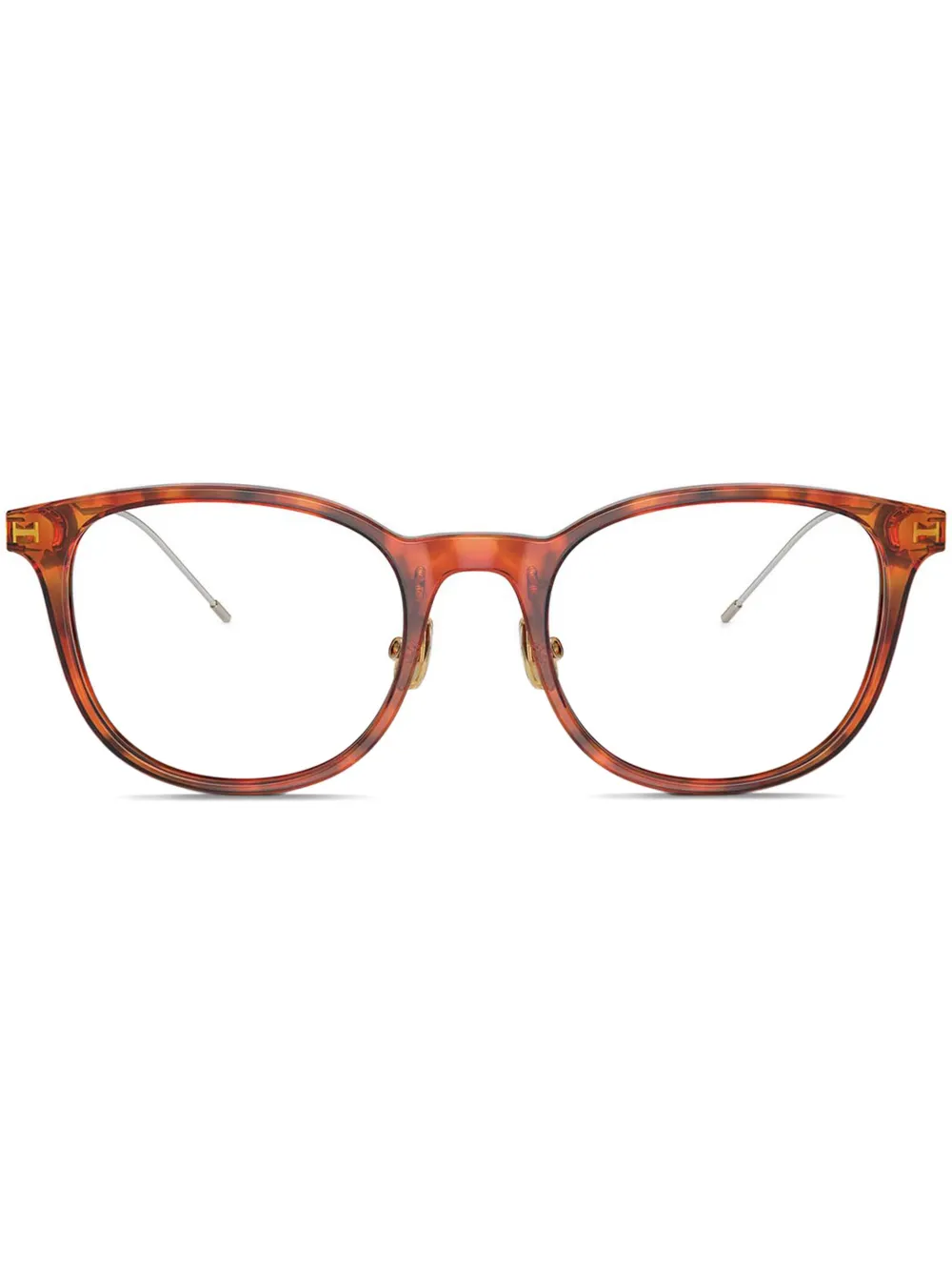 Brunello Cucinelli round-frame glasses | Brown | Image 1