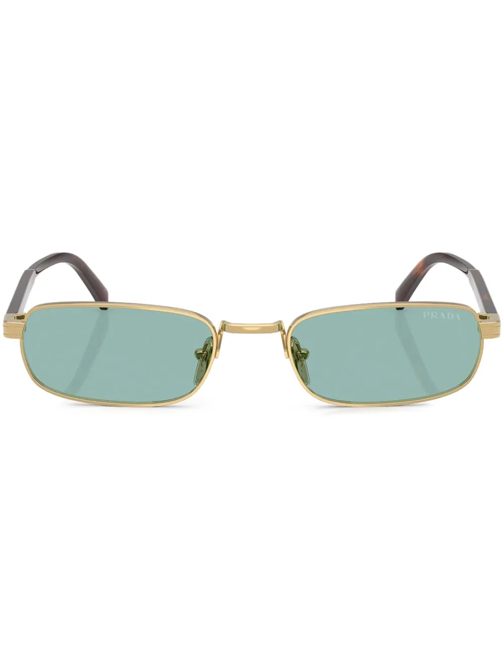 Prada Eyewear Óculos de sol retangular | Dourado | Image 1