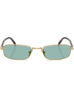 Prada Eyewear オーバルフレーム サングラス | ゴールドトーン