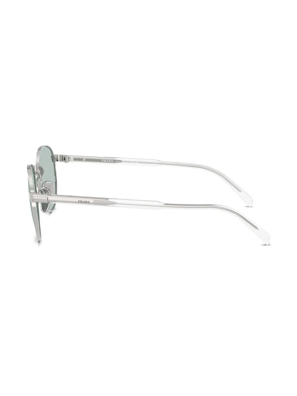Prada Eyewear Zonnebril met rond montuur Zilver