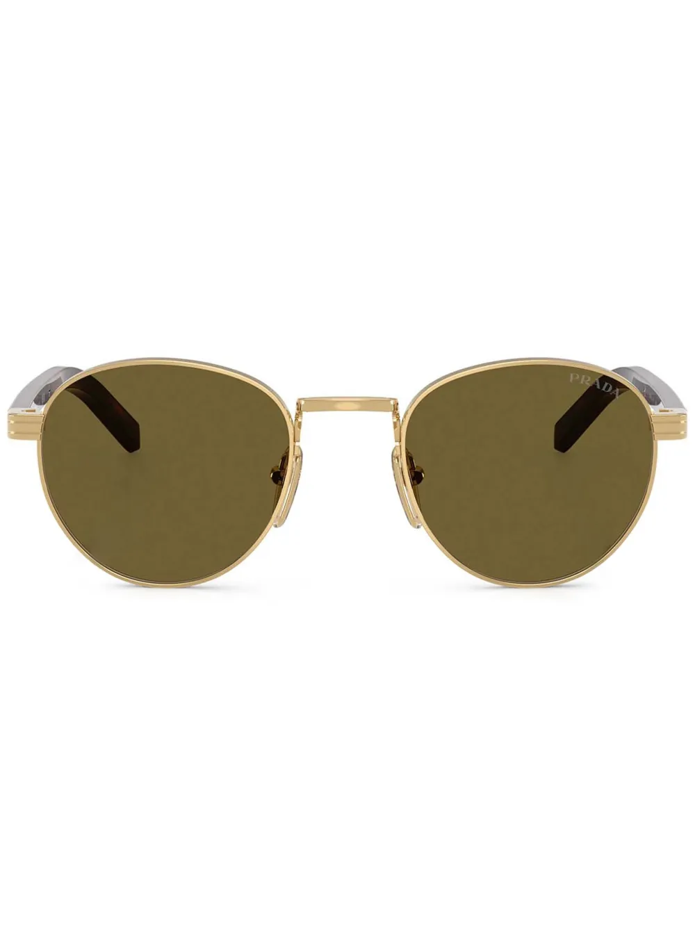 Prada Eyewear round-frame sunglasses | Gold | Image 1
